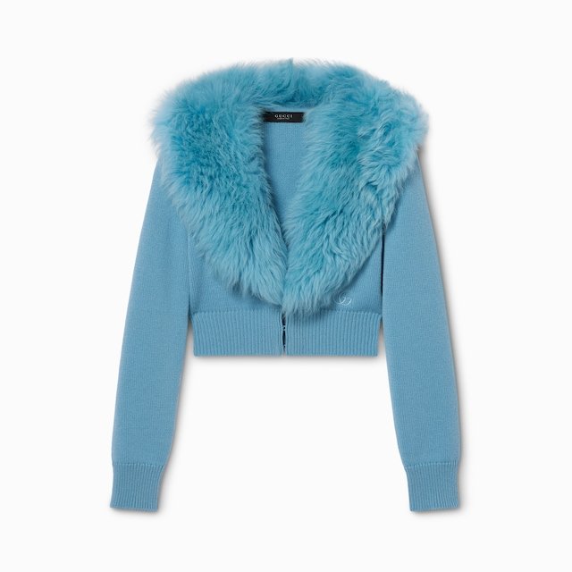 Cárdigan de punto de lana y cashmere